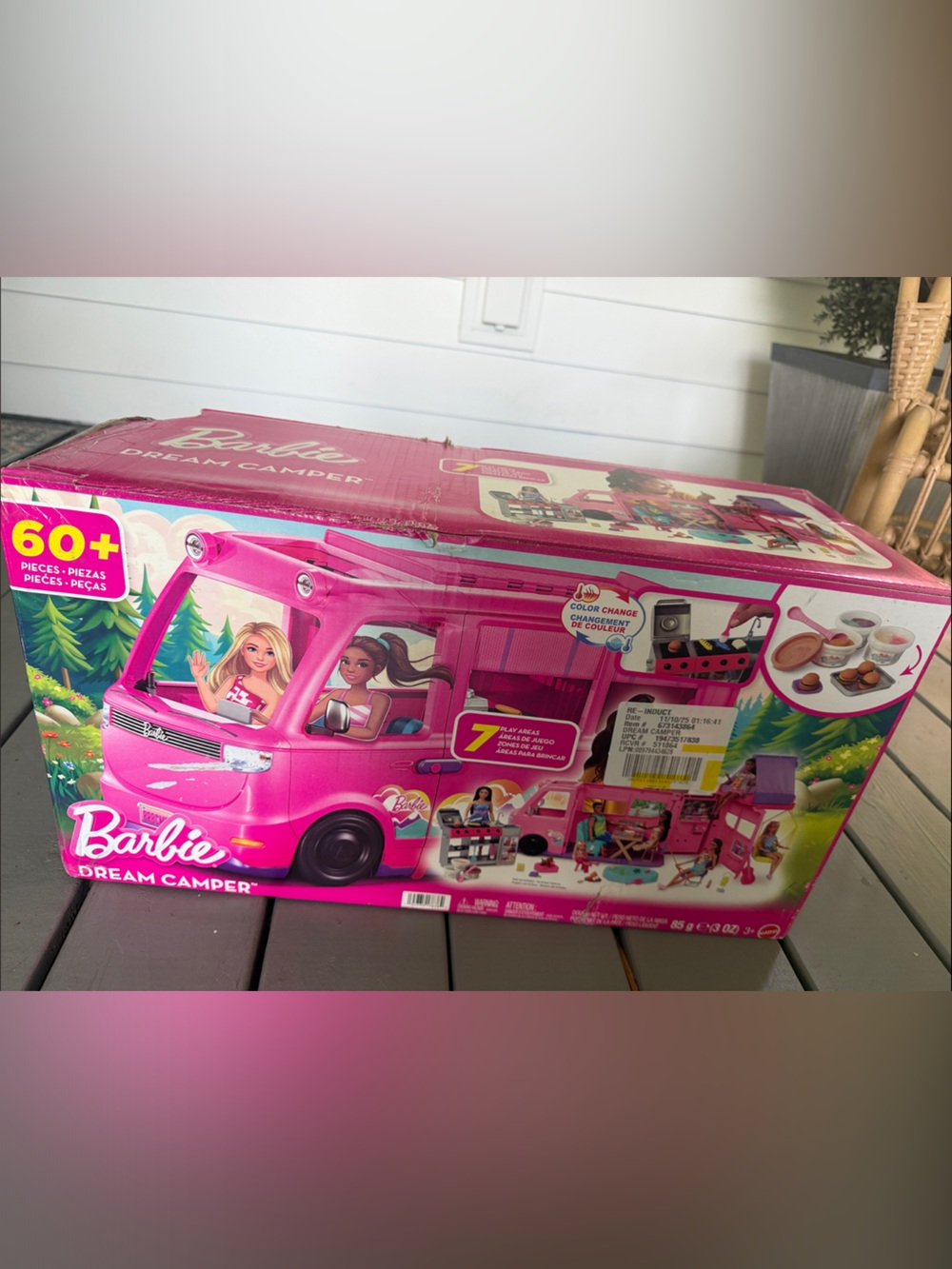 Barbie Pink Camper Playset with Bright Pink Graphics